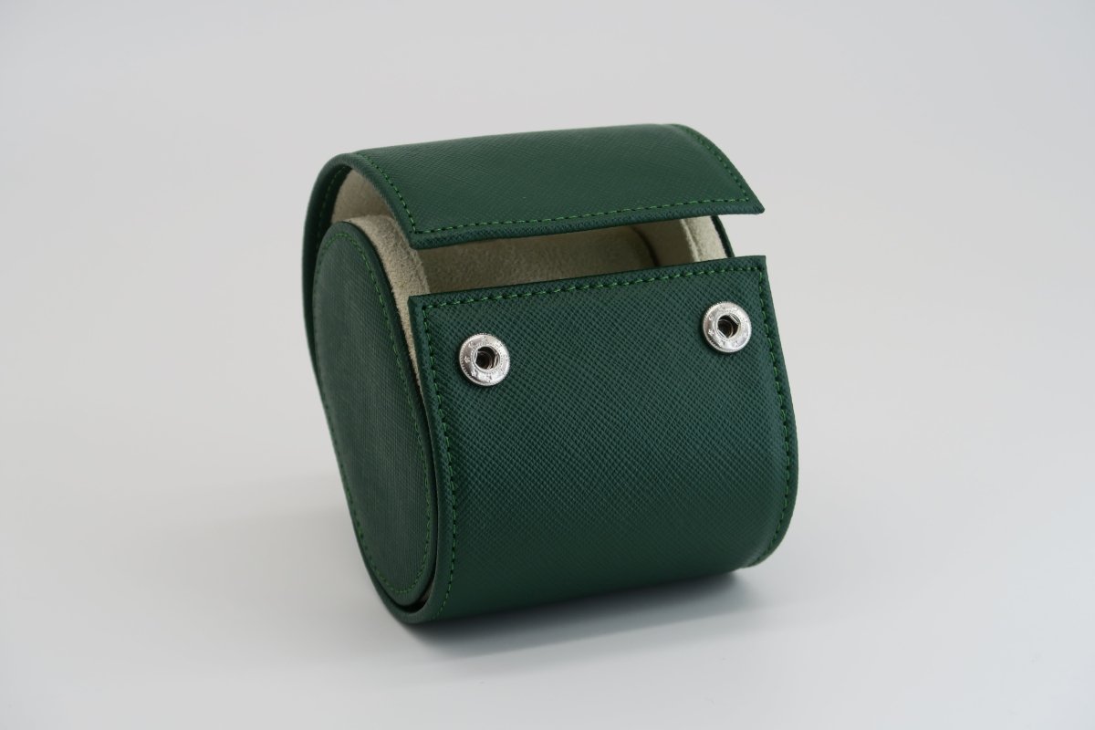 SAFFIANO | 1-slot Leather Watch Case - Perennis