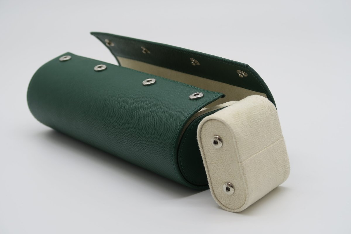 SAFFIANO | 3-slot Leather Watch Case - Perennis