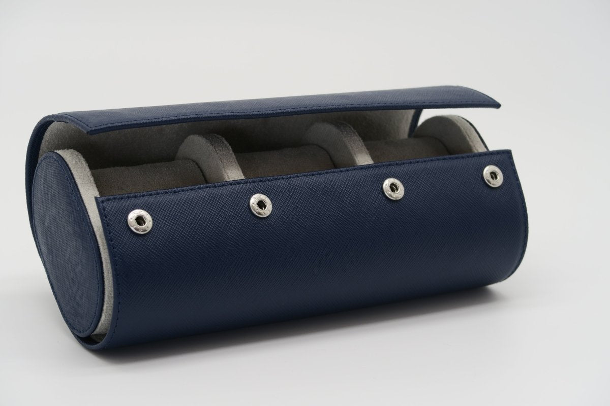SAFFIANO | 3-slot Leather Watch Case - Perennis